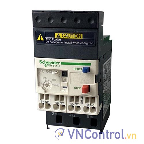 Rơ le nhiệt 3 cực - 10A SCHNEIDER LRD043