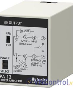 Bộ điều khiển cảm biến PA-12 Autonics nguồn cho cảm biến 12VDC 50mA