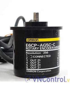 Encoder Omron E6CP-AG5C, 256 step (8 bit), trục 6mm, f 60mm
