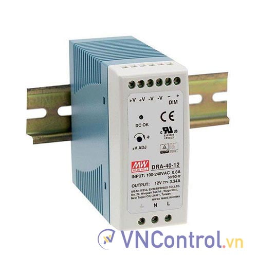 Bộ nguồn Meanwell DRA-40-12 (40W 12V 3.34A)