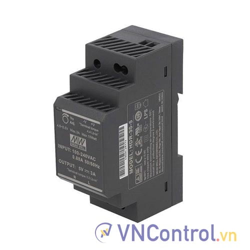 Bộ nguồn Meanwell HDR-30-5 (30W 5V 3A)
