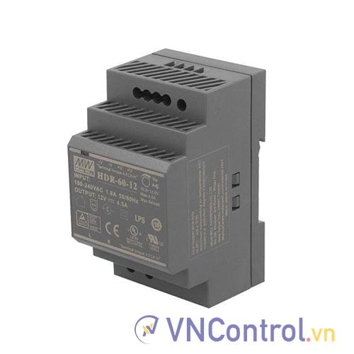 Bộ nguồn Meanwell HDR-60-12 (60W 12V 4.5A)