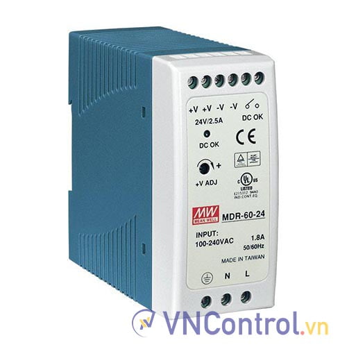 Bộ nguồn Meanwell MDR-60-24 (60W 24V 2.5A)