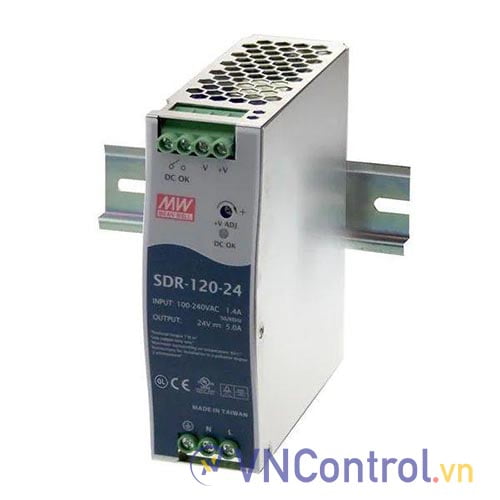 Bộ nguồn Meanwell SDR-120-24 (120W 24V 5A)