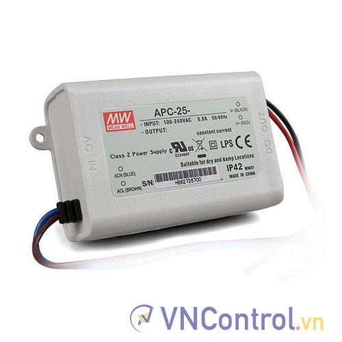 Bộ nguồn LED Meanwell APC-25-700 (25W 36V 700mA)