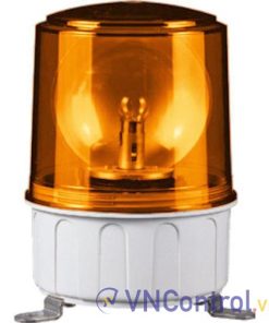 Đèn xoay cảnh báo QLIGHT S150U-FT-BZ-110-A 110VAC D150 có còi màu hổ phách