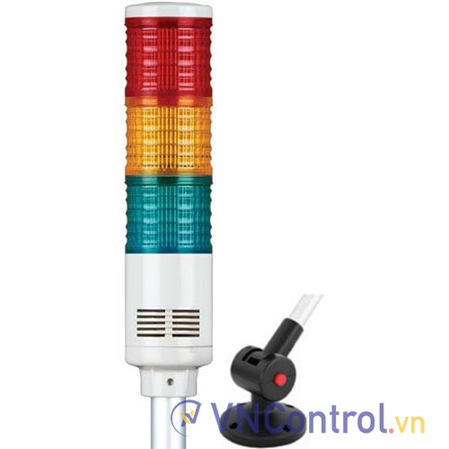 Đèn tháp QLIGHT ST45LF-WA-3-12-RAG-QLA18 3 tầng 12VAC/DC đa âm 