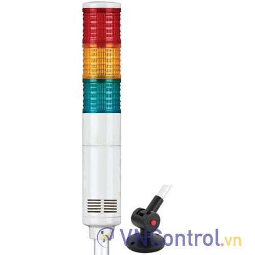 Đèn tháp kết nối mạng LAN QLIGHT ST45L-ETN-WS-3-24-RAG-QLA18 3 tầng 24VDC đa âm