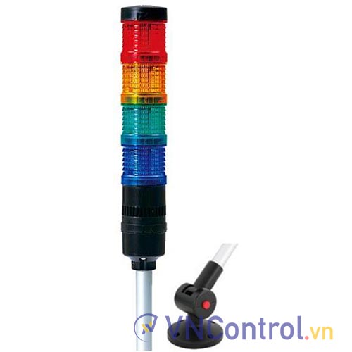Đèn tháp QLIGHT QT50LF-BZ-4-24-RAGB-QLA18 4 tầng 24VDC có còi