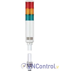 Đèn tháp kết nối mạng LAN QLIGHT ST56MEL-ETN-BZ-3-24-RAG 3 tầng 24VDC có còi