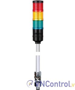 Đèn tháp kết nối mạng LAN QLIGHT QT70L-ETN-BZ-3-24-RAG 3 tầng 24VDC có còi