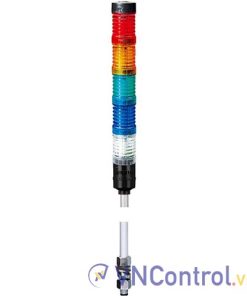 Đèn tháp kết nối mạng LAN QLIGHT QT70L-ETN-BZ-5-24-RAGBW 5 tầng 24VDC có còi