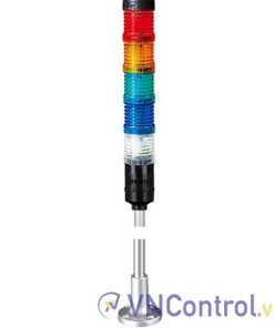 Đèn tháp kết nối mạng LAN QLIGHT QT70L-ETN-BZ-5-24-RAGBW-SZ24 5 tầng 24VDC có còi
