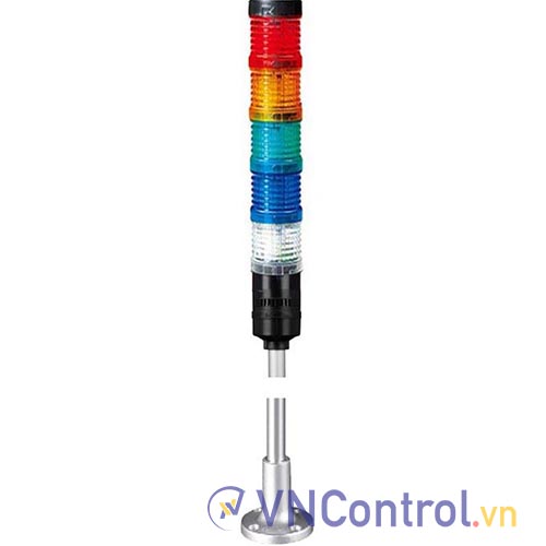 Đèn tháp kết nối mạng LAN QLIGHT QT70L-ETN-BZ-5-24-RAGBW-SZ24 5 tầng 24VDC có còi