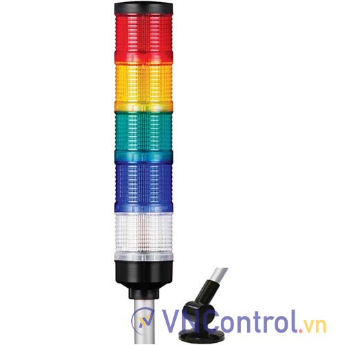 Đèn tháp QLIGHT QT70L-5-24-RAGBW-QL24 5 tầng 24VDC D70