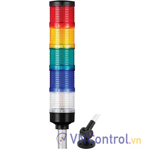 Đèn tháp QLIGHT QT70L-5-24-RAGBW-QLA24 5 tầng 24VDC D70