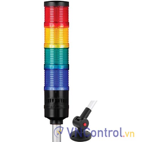 Đèn tháp QLIGHT QT70L-BZ-4-12-RAGB-QLA24 4 tầng 12VDC có còi