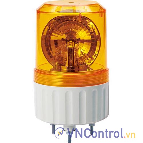 Đèn xoay cảnh báo QLIGHT S80LR-24-A 24VDC D80 màu hổ phách