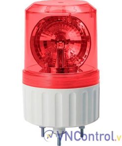 Đèn xoay cảnh báo QLIGHT S80LR-BZ-12-R 12VDC D80 có còi màu đỏ