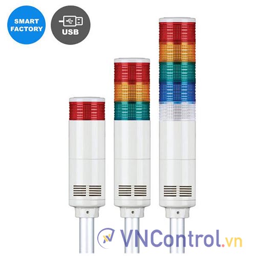 Đèn tháp QLIGHT ST80EL-USB-WM-5-RAGBW-LW24 5 tầng kết nối USB đa âm