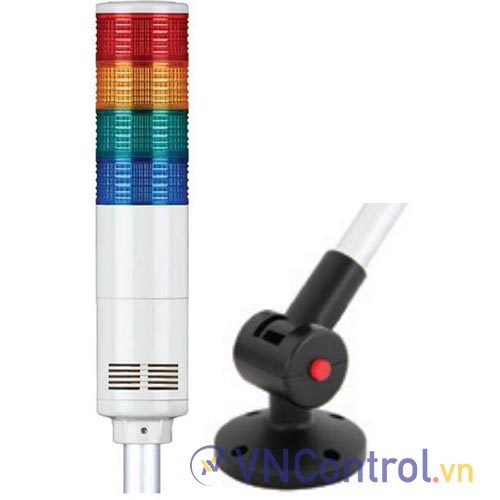 Đèn tháp kết nối mạng LAN QLIGHT ST80EL-ETN-WM-3-220-RAG-QLA24 3 tầng 220VAC đa âm