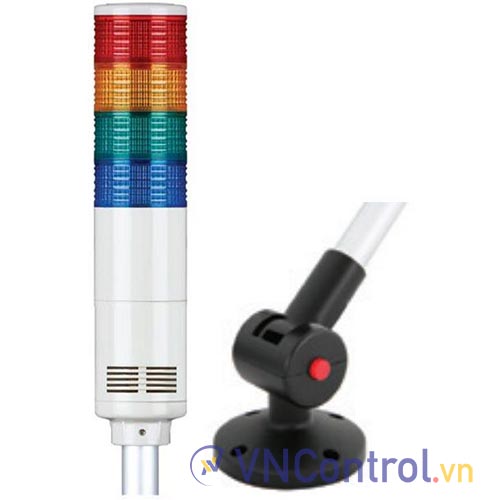 Đèn tháp kết nối mạng LAN QLIGHT ST80EL-ETN-WM-4-220-RAGB-QLA24 4 tầng 220VAC đa âm
