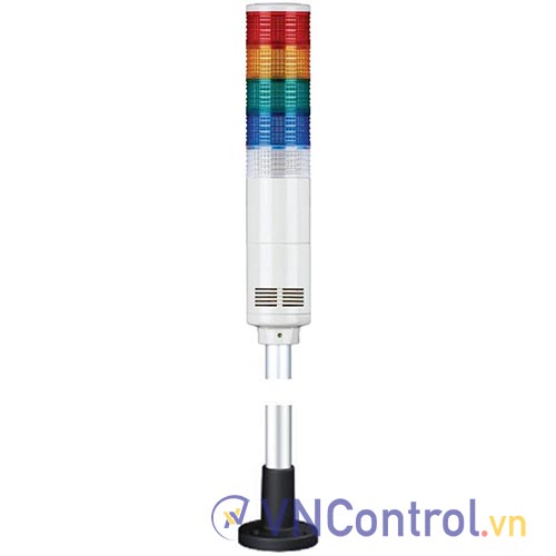 Đèn tháp kết nối mạng LAN QLIGHT ST80EL-ETN-WM-5-12-RAGBW-QZ24 5 tầng 12VDC đa âm