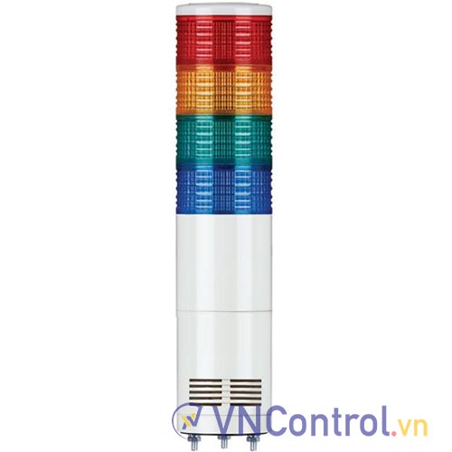Đèn tháp kết nối mạng LAN QLIGHT ST80MEL-ETN-WM-4-12-RAGB 4 tầng 12VDC đa âm