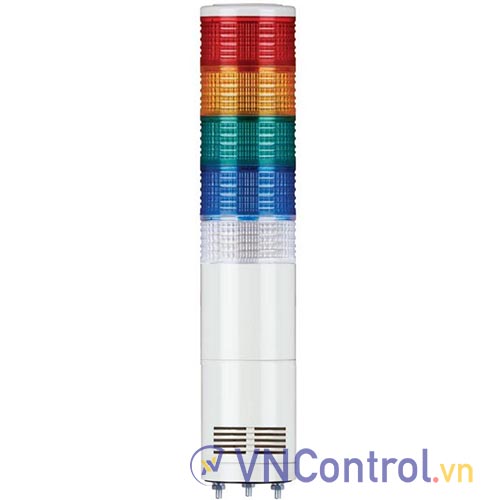 Đèn tháp kết nối mạng LAN QLIGHT ST80MEL-ETN-WA-5-110-RAGBW 5 tầng 110VAC đa âm