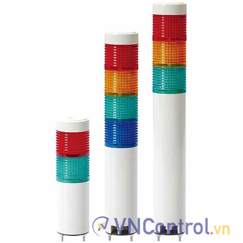 Đèn tháp Ø40mm sáng liên tục/nhấp nháy QLIGHT STG40LF-BZ-3-24-RAG-QL18