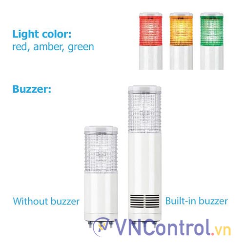 Đèn tháp QLIGHT STC56ML-3-110-RAG 1 tầng 110VAC D56 