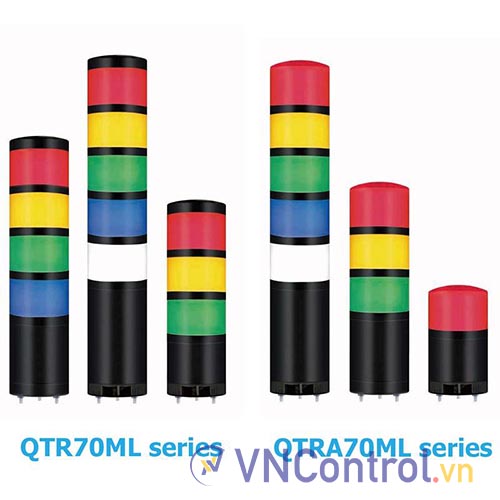 Đèn tháp QLIGHT QTRA70MLF-1-24-R 1 tầng 24VAC/DC D70