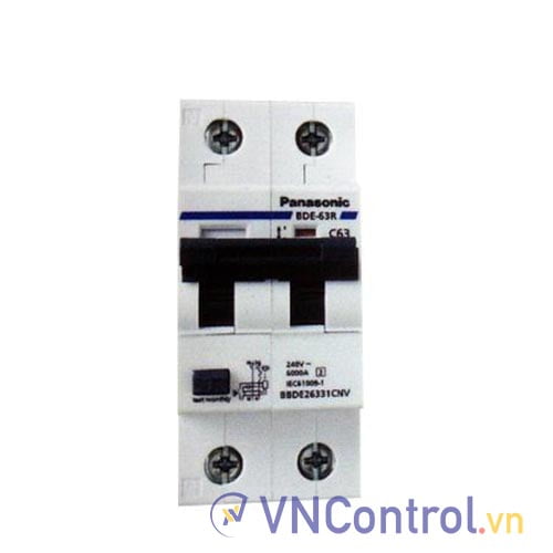 CB chống giật Panasonic BBDE26331CNV 2P, 63A, 6kA