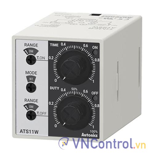 Bộ đặt thời gian kép AUTONICS ATS11W-41 100-240VAC/24-240VDC, 10h, 11 chân tròn