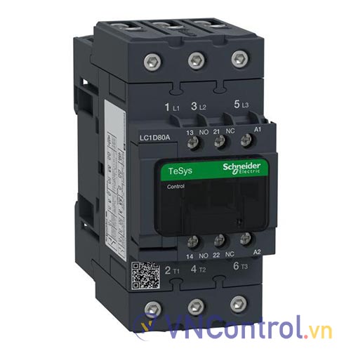 Contactor Schneider LC1D80ABD 80A 1NO+1NC 37kW 24VDC