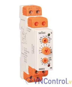 Bộ đặt thời gian đa năng SELEC 600XU-A-1-CU 20-240VAC/12-240VDC, 3h