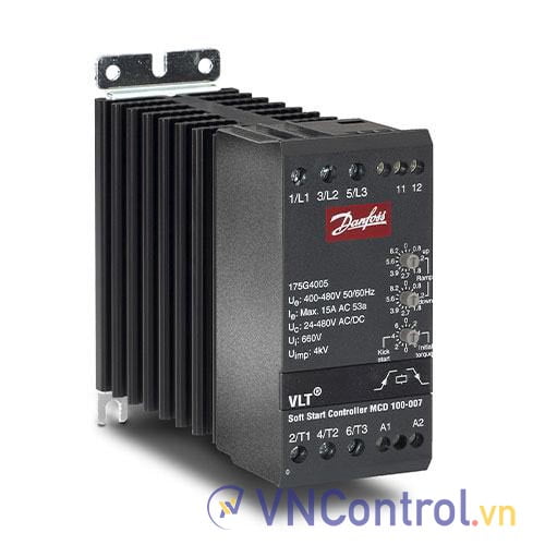 Khởi động mềm Danfoss MCD100-007 208-240V-15A