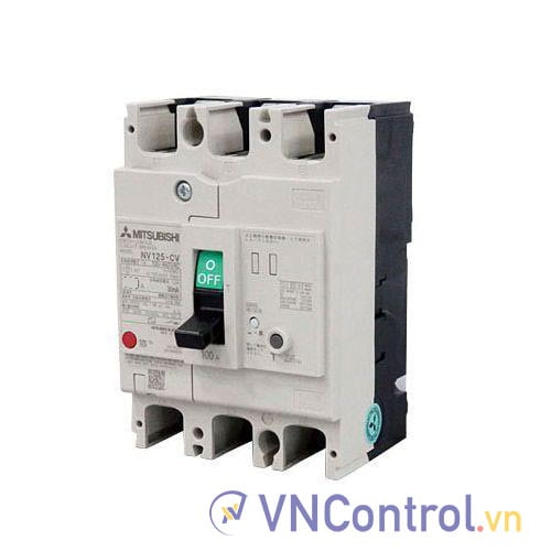 CB khối chống giật Mitsubishi NV125-HV 3P 100A 50kA 1.2.500mA