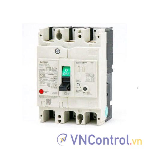 CB khối chống giật Mitsubishi NV125-SV 3P 15A 30kA 1.2.500mA