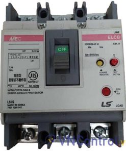 Aptomat khối chống giật 3 pha (ELCB) LS EBS103Fb 100A 100mA 5kA