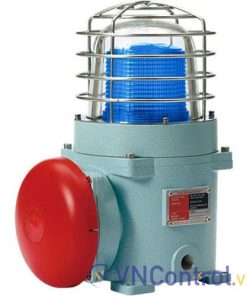 Đèn cảnh báo phòng nổ QLIGHT SEBAS-110-B 110VAC D167 có còi màu xanh