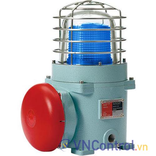 Đèn cảnh báo phòng nổ QLIGHT SEBAS-220-B 220VAC D167 có còi màu xanh