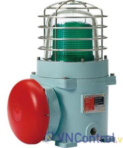 Đèn cảnh báo phòng nổ QLIGHT SEBAS-110-G 110VAC D167 có còi màu xanh lá