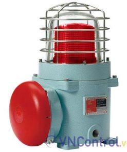 Đèn cảnh báo phòng nổ QLIGHT SEBAS-110-R 110VAC D167 có còi màu đỏ