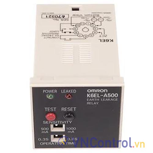 Rơ le bảo vệ chạm đất OMRON K6EL-A500