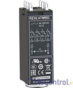 Bộ định thời On-delay SCHNEIDER REXL4TMBD 24VDC, 100h, 8 chân tròn
