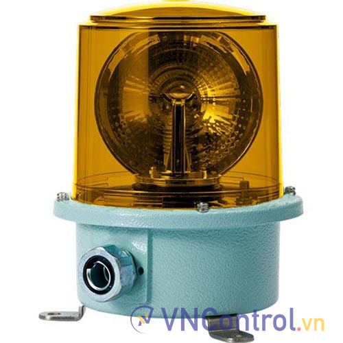 Đèn xoay cảnh báo cho công nghiệp nặng/tàu thủy QLIGHT SH2LR-220-A 220VAC D150 màu hổ phách
