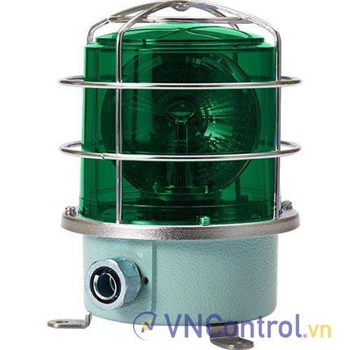 Đèn xoay cảnh báo cho công nghiệp nặng/tàu thủy QLIGHT SH2LRP-220-G 220VAC D150 màu xanh lá