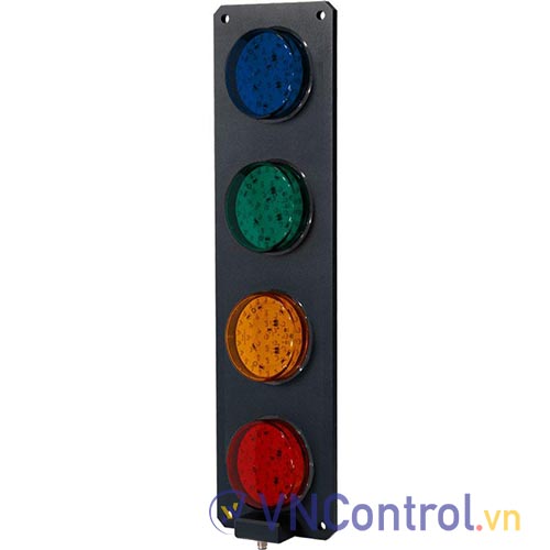 Đèn tháp QLIGHT SSL400M-24-RAGB-M12 4 tầng 24VDC D93