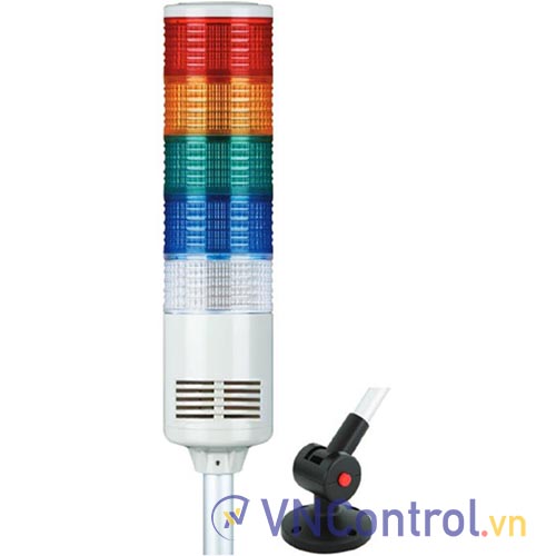 Đèn tháp QLIGHT ST80EL-WS-5-12-RAGBW-QLA24 5 tầng 12VDC đa âm